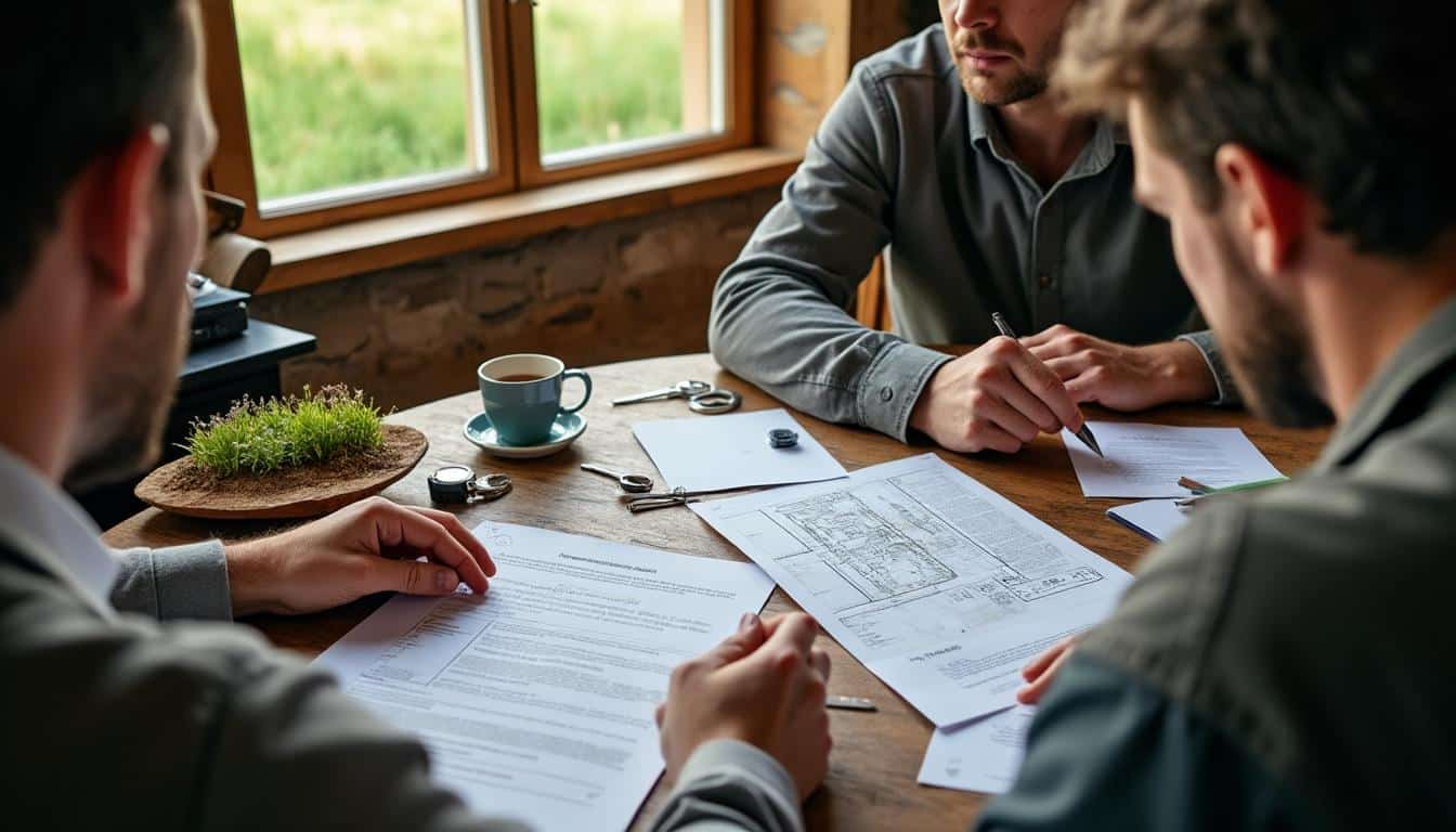 Illustration: Définition et cadre juridique de la vente de terrain agricole chez le notaire