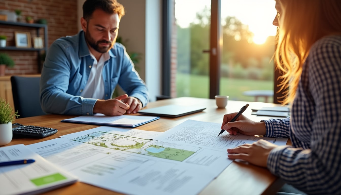 Illustration: Composition et ventilation des frais de notaire pour un terrain constructible