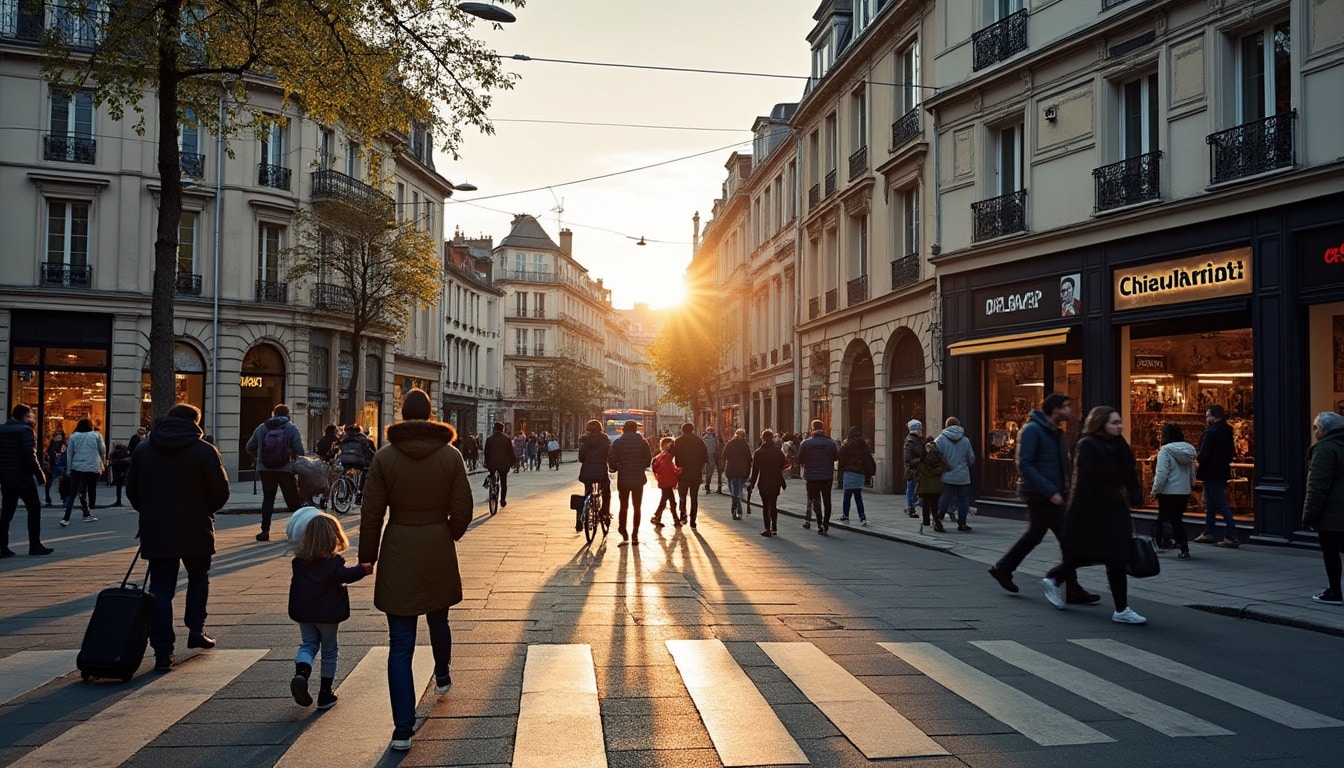 Illustration: Le rôle central du quartier de la gare dans la vie urbaine